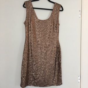 Guess Brand Gold Sequin Dress - Size 12